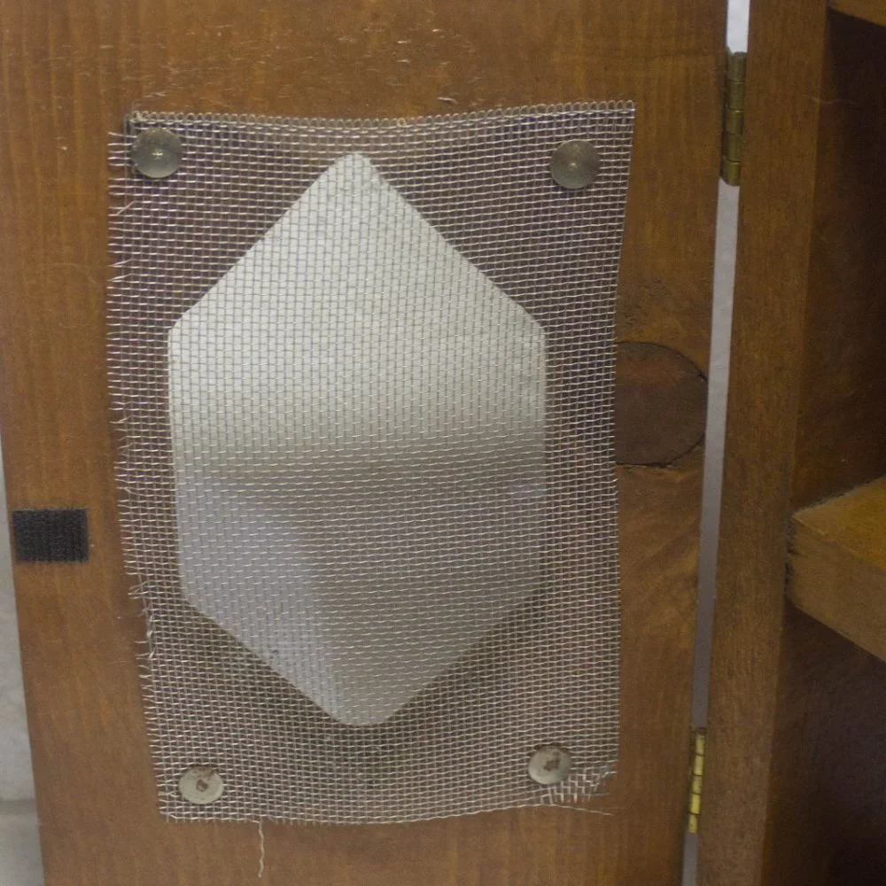Handmade Wood Cabinet with Doors